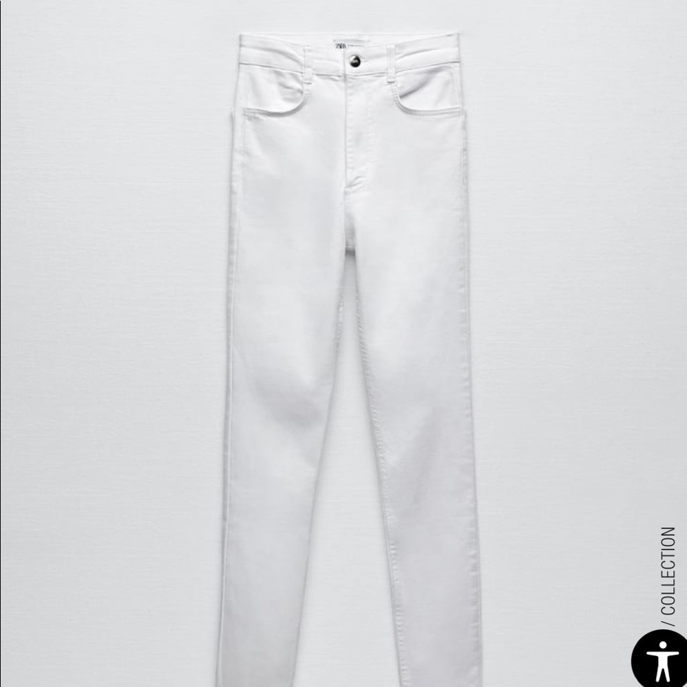 Zara white jeans